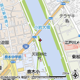東京都江戸川区松本2丁目41周辺の地図