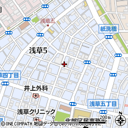 株式会社新栄　本社周辺の地図