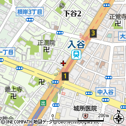 ショウワパーク入谷駅前駐車場周辺の地図