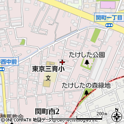 東京都練馬区関町南2丁目8周辺の地図