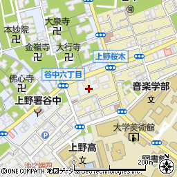ルネ・上野桜木周辺の地図