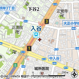 台東入谷郵便局 ＡＴＭ周辺の地図