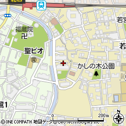 東京都中野区若宮3丁目57周辺の地図