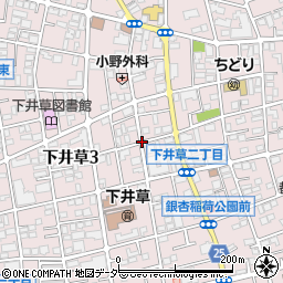 東京都杉並区下井草周辺の地図