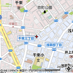 東京都台東区浅草5丁目12周辺の地図