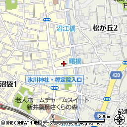 宮田家具店中野沼袋特販部周辺の地図