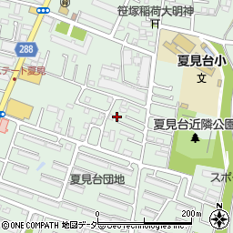 千葉県船橋市夏見台2丁目7-4周辺の地図