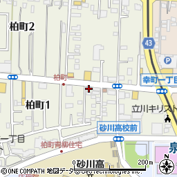 産経新聞　砂川販売所周辺の地図