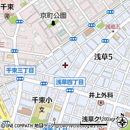東京都台東区浅草5丁目15周辺の地図