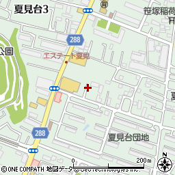 千葉県船橋市夏見台2丁目1周辺の地図