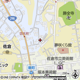 千葉県佐倉市並木町242周辺の地図