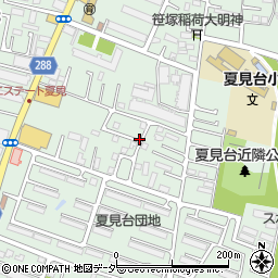 千葉県船橋市夏見台2丁目7周辺の地図