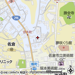 千葉県佐倉市並木町245周辺の地図