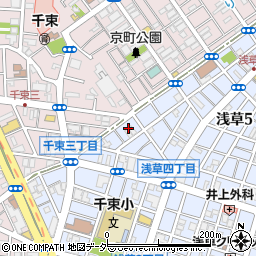 東京都台東区浅草5丁目13周辺の地図