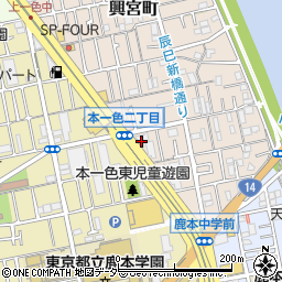 東京都江戸川区興宮町3-5周辺の地図