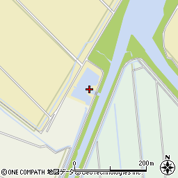 鹿島川排水機場周辺の地図