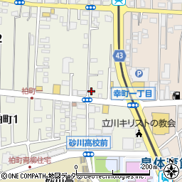 ドミノ・ピザ　立川柏町店周辺の地図