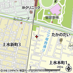 東京都小平市上水本町1丁目16-17周辺の地図