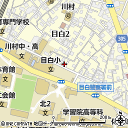 東京都豊島区目白2丁目12-12周辺の地図