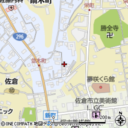 千葉県佐倉市並木町231周辺の地図