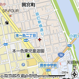 東京都江戸川区興宮町3-9周辺の地図