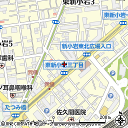 スギ薬局　東新小岩店周辺の地図