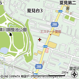 千葉県船橋市夏見台3丁目9周辺の地図