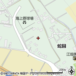 千葉県旭市蛇園2486周辺の地図
