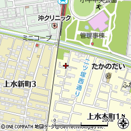 東京都小平市上水本町1丁目16-10周辺の地図