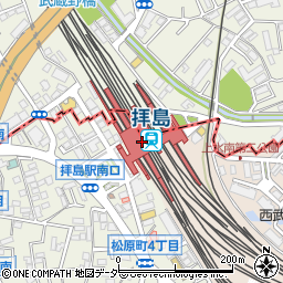 ブックエキスプレス・ディラ　拝島店周辺の地図