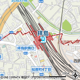 吉野家 ＪＲ拝島駅店周辺の地図