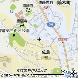 千葉県佐倉市鏑木町952-3周辺の地図