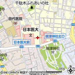 スターバックスコーヒー日本医科大学付属病院店周辺の地図