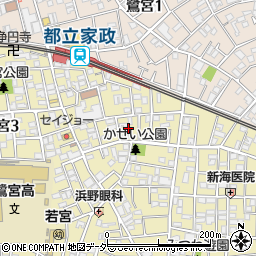 東京都中野区若宮3丁目9周辺の地図