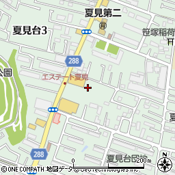 千葉県船橋市夏見台2丁目2周辺の地図