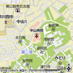 中山病院（静和会）周辺の地図