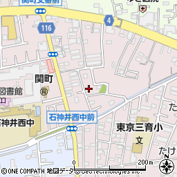 東京都練馬区関町南3丁目7-13周辺の地図