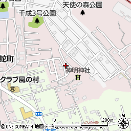 千成四号公園周辺の地図