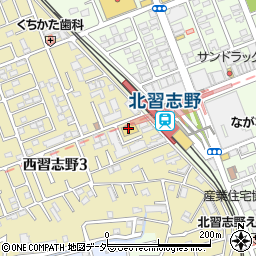 ファミリーマート北習志野駅西口店周辺の地図