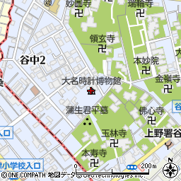 大名時計博物館周辺の地図