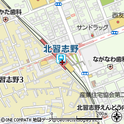 千葉銀行新京成北習志野駅 ＡＴＭ周辺の地図