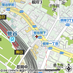 横浜家系ラーメン 鶯家周辺の地図