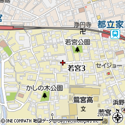 東京都中野区若宮3丁目周辺の地図