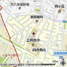 西東京市立上向台小学校体育館周辺の地図