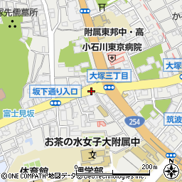 東京都文京区大塚周辺の地図