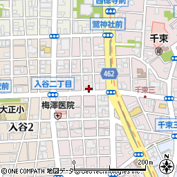 abcバル 入谷店周辺の地図