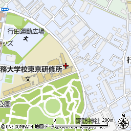 税務大学校　東京研修所周辺の地図