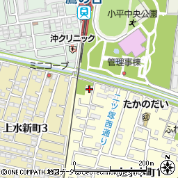 東京都小平市上水本町1丁目16-5周辺の地図