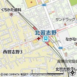 北乃宿周辺の地図