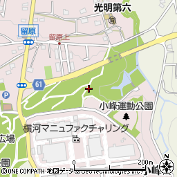 東京都あきる野市小峰台周辺の地図